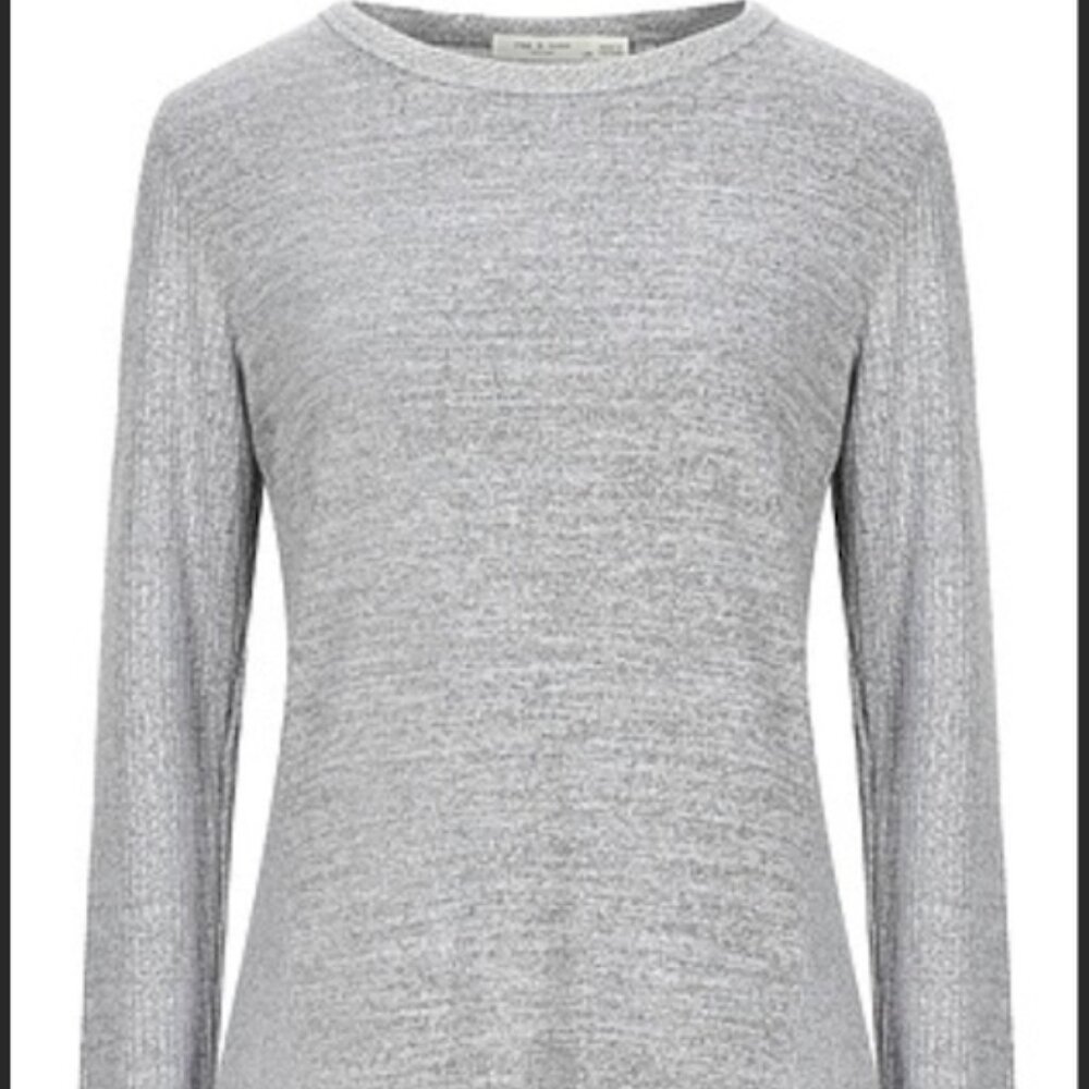 Rag & Bone shirt, grey, soft, fitted.